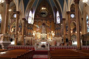 Inside St. Albertus. Photo from Detroit Mass Mob's Facebook page. 