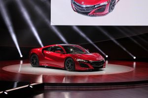 The Acura NSX being unveiled at the Press Preview. Photo from NAIAS.com 